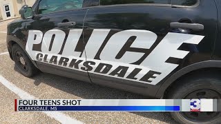 Four teens shot in Clarksdale MS driveby [upl. by Perlie]