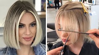 New Trendy Haircuts Ideas For Women  10 Short and Medium Hair Cutting [upl. by Lauro]