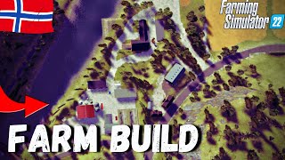 Building a Norwegian Farm from scratch  Farming simulator 22  Timelapse [upl. by Trudey257]