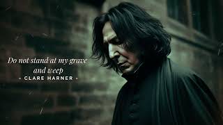 SEVERUS SNAPE ASMR  Comforting Poetry Reading  quotDo not stand at my grave and weepquot by Clare Harner [upl. by Allemaj587]