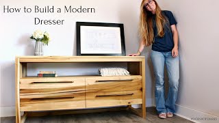 How to Build a Modern Dresser with Open Shelf [upl. by Alonso916]