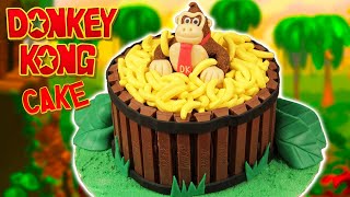 DONKEY KONG CAKE  NERDY NUMMIES [upl. by Joy927]