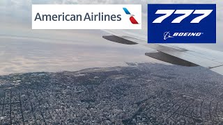 American 777 SPECTACULAR Approach and Landing into Buenos Aires EZE [upl. by Sanburn]