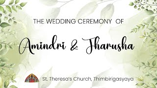 The wedding ceremony of Amindri amp Tharusha [upl. by Lauralee]