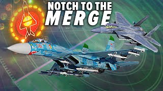 Notch To The Merge With SU27 Flanker VS F15 Eagle  DCS World [upl. by Delaine]