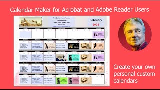 Create Custom Calendars Acrobat Pro DC and Adobe Reader [upl. by Aeynod551]