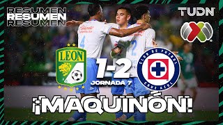 HIGHLIGHTS  León 12 Cruz Azul  Liga Mx AP2024  J7  TUDN [upl. by Sosthena]