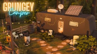 Trailer Series Grungey Camper  Realistic Sims 4 Speed Build  CC [upl. by Faria]