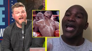 Evander Holyfield Talks His Reaction To Mike Tyson Biting His Ear Off [upl. by Schulze]