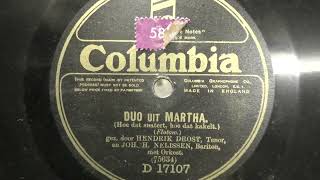 Hendrik Drosttenor en Joh H Nelissenbariton Duo uit Martha 1920 [upl. by Ranna]