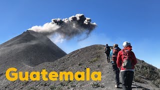 Hiking Acatenango and Fuego Volcanoes in Guatemala [upl. by Malvina]