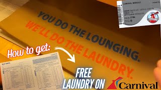 Cruising Hacks How to Get FREE Laundry on a Carnival Cruise Ship [upl. by Murrah742]