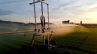 Lawn Field Boom Irrigation System [upl. by Jacquelynn]