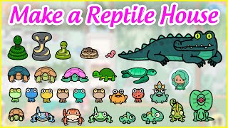 Make an Aesthetic Reptile House in Toca Life World  Toca House Ideas  Toca Amore TV [upl. by Nohs978]