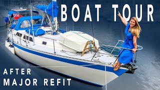 Post Refit BOAT TOUR  Sailing Florence Refit – Ep181 [upl. by Giles]