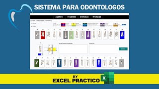 Odontograma en Excel  Sistema para Odóntologos [upl. by Anivlac]