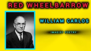 Red Wheelbarrow by William Carlos  imagist poetry [upl. by Claribel203]