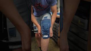 DIY nonNewtonian knee pads mtblove bikehacks mtbbikes [upl. by Adalard]