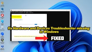 FIXED Hardware and Devices Troubleshooter missing in Windows [upl. by Andra6]