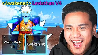 LVL 1 Noob To MAX Awakened Shark V4 In Blox Fruits [upl. by Llennaj]