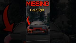 Why SUPRAs One Headlights are missing ⚡  supra toyota automobile [upl. by Stelmach]