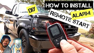 How to install an Alarm and Remote Start  Ford F150  5 wire Reverse Polarity Locks  DIY keyless [upl. by Docilla908]