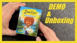 Bob Ross Talking Bobblehead Unboxing and Demo [upl. by Grier]