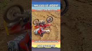 Tomac vs Sexton Spring Creek Motocross 2022 [upl. by Rodablas]