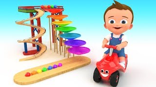 Small World Color Balls Slider Wooden Toy Set 3D  Learn Colors for Children Baby Kids Educational [upl. by Dviad542]