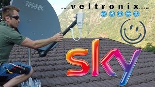 Come montare un antenna parabolica per MySky sul tetto  Soluzione per problemi di ricezione [upl. by Gonzales]