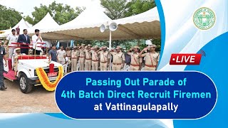 CM participating in Passing Out Parade of 4th Batch Direct Recruit Firemen at Vattinagulapally [upl. by Osbourne443]