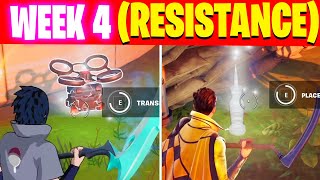 Fortnite All Week 4 Resistance Quests Guide [upl. by Auohp]