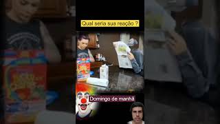 Qual seria reação domingo de manha café tranquilo stories meme pegadinha [upl. by Adnala]