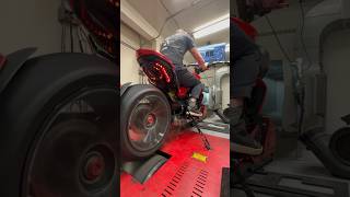 Ducati Diavel V4 on the Dyno BT Moto Flashed [upl. by Anelac]