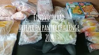 eind voorraad vriezer en pantry challenge het zit er weer op ben tevreden🙃 [upl. by Rochell]