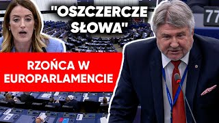 quotOszczercze słowaquot Rzońca atakował w Europarlamencie Bronił polskich rolników [upl. by Greenes]