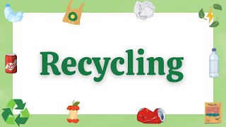 What is Recycling The Three Rs and Importance of Recycling for Kids [upl. by Kcirdde]