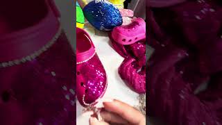 😂 They might not be the classic Crocs but they’re about to get a stunning makeover bedazzledcrocs [upl. by Kilgore]