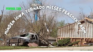 Minden Iowa Tornado Misses Peacock Farm Peacock Minute peafowlcom [upl. by Iridis188]