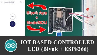 IoT Based Controlled LED using Blynk Apps and Nodemcu  ESP8266  Project [upl. by Neelak400]