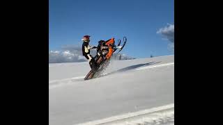 Longest Snowmobile Wheelie Ever [upl. by Gleda28]