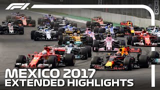 The Day Lewis Hamilton Secured His Fourth Title  2017 Mexico City Grand Prix  Extended Highlights [upl. by Weissman]