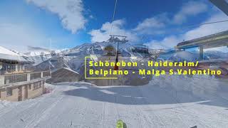 🇮🇹 Skiing in Schöneben  Haideralm  Belpiano  Malga SValentino [upl. by Jaquenette]