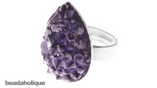 How to Make a Faux Druzy Ring [upl. by Atiker463]