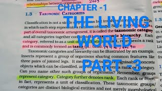 THE LIVING WORLD CHAPTER1 PART 3 TAXONOMIC CATEGORIES TAXONOMIC AIDS NCERT HIGHLIGHTS PYQSneet [upl. by Elrod]