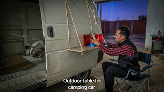 كيف تصنع طاولة خارجية معلقة لسيارة التخييم outdoor table camping car volkswagen transporter t4 [upl. by Narruc533]