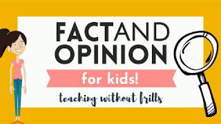 Fact or Opinion for Kids UPDATED [upl. by Eniawed]