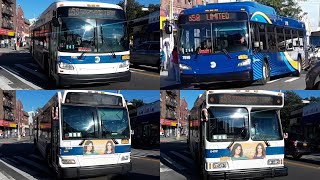 MTA New Flyer XD40s 72857510Orion 07501 NGOG Hybrids 39696492 Q58 buses [upl. by Ahsil]