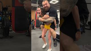 Piggy backing Eddie hall [upl. by Ninon174]