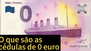 Cédula de 0 euro Entenda o que é e quanto vale dinheiro numismatica euro moedas notas antigo [upl. by Alemrac]